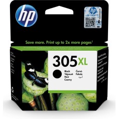 HP 305XL Pigmented Black Ink - High Yield, 240 Pages, Exceptional Quality - 3YM62AE